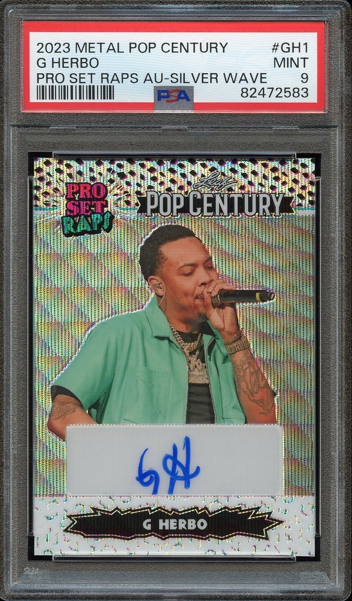 2023 Leaf Metal Pop Century #GH1 G Herbo Pro Set Raps Silver