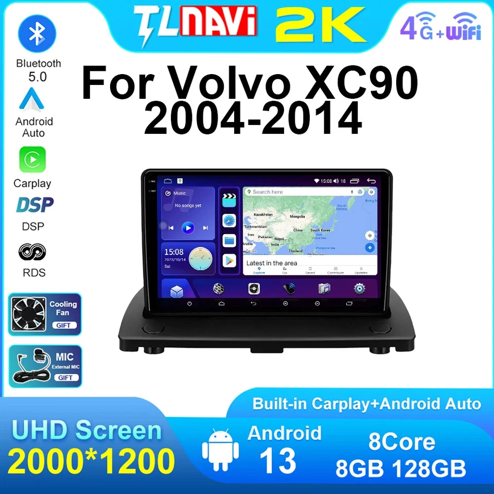 For Volvo XC90 2004-2014 Car Radio Player Head Unit Stereo GPS Navi Multimedia - Image 2 of 4