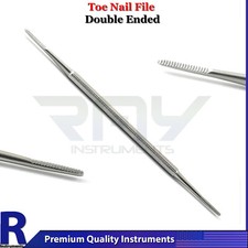 Nail File Ingrown Nail Trimmer Podiatry Chiropody Stainless Steel Double Ended