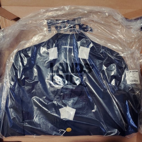 NWT Lands' End School Uniform Boys Hopsack Blazer Jacket Dark Blue Navy size 10H - Picture 6 of 12