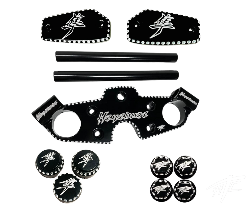 2022-2024 Suzuki Hayabusa Gen 3 Black Contrast Cut Triple Tree