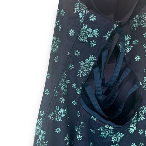 Vintage Y2K 90s Morgan Co Prom Dress Juniors Size 13 14 Small Fairy Maxi USA - Picture 12 of 16