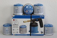 Cfh Set LÖTlampe LÖTmeister Pz 5000 LöTbrenner Mit PiezozüNdung +5X Gaskartusche