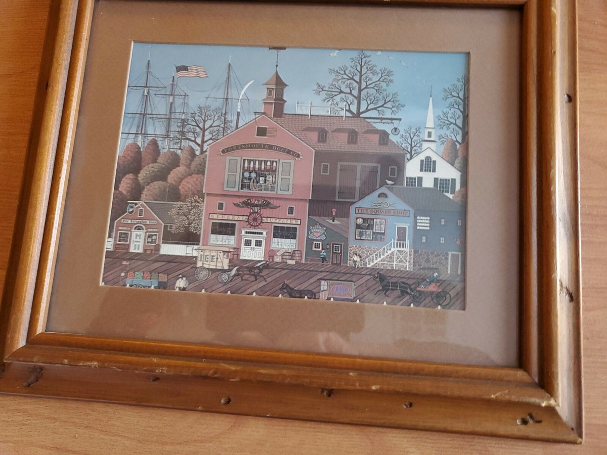 3 Vintage Windsor Art Product print Rare Wood Framed 10.25
