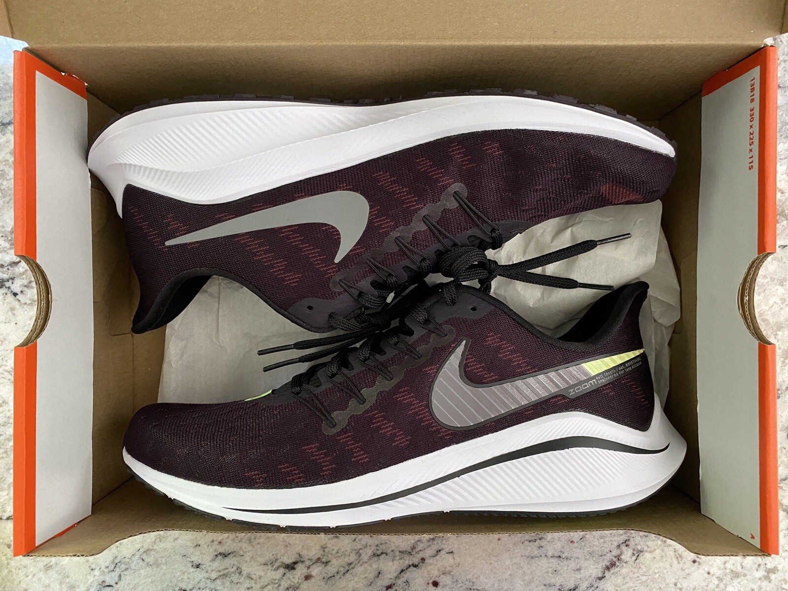 nike air zoom vomero 14 burgundy