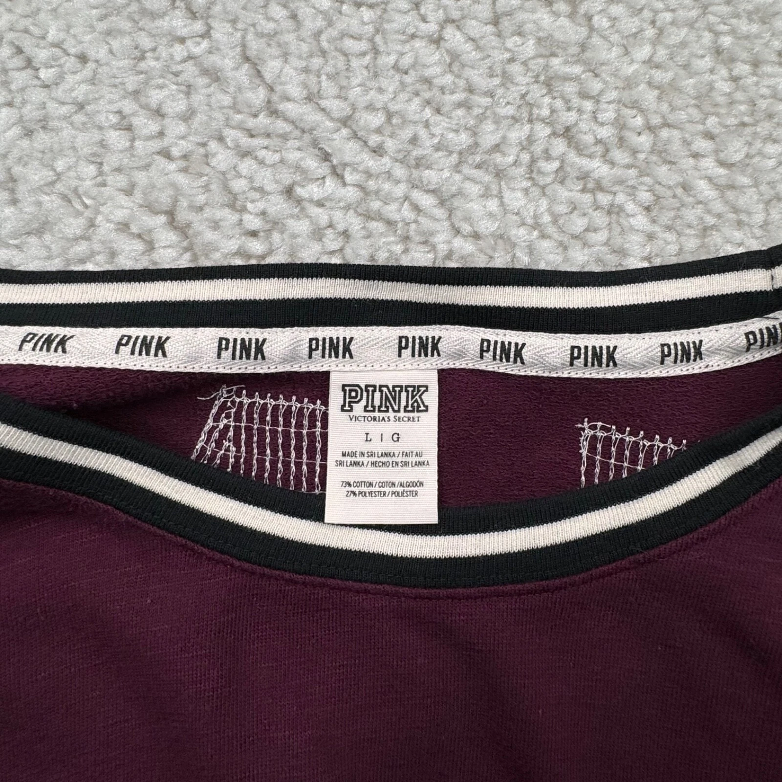 victoria-secret-vs sequin french terry sweatshirt