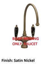 Phylrich Kitchen & Bar Single Hole Bar ONLY Spout K8158CH-015 - Satin Nickel