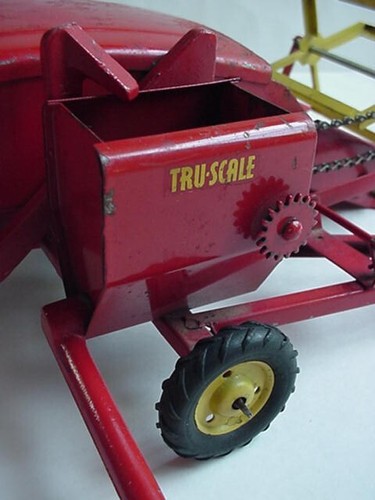 Vintage Tru Scale Carter Farm Combine 1:16 Red Steel 1950s - Picture 16 of 19