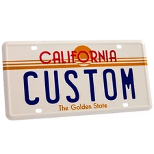 Personalized California Sunset License Plate - Embossed Aluminum & Custom Text