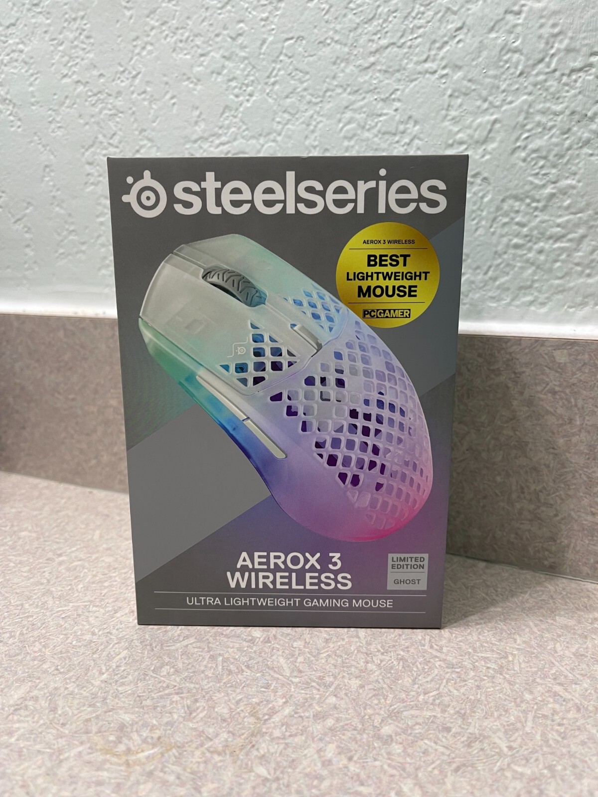 SteelSeries Aerox 3 Wireless Optical Gaming Mouse - Ghost Limited Edition