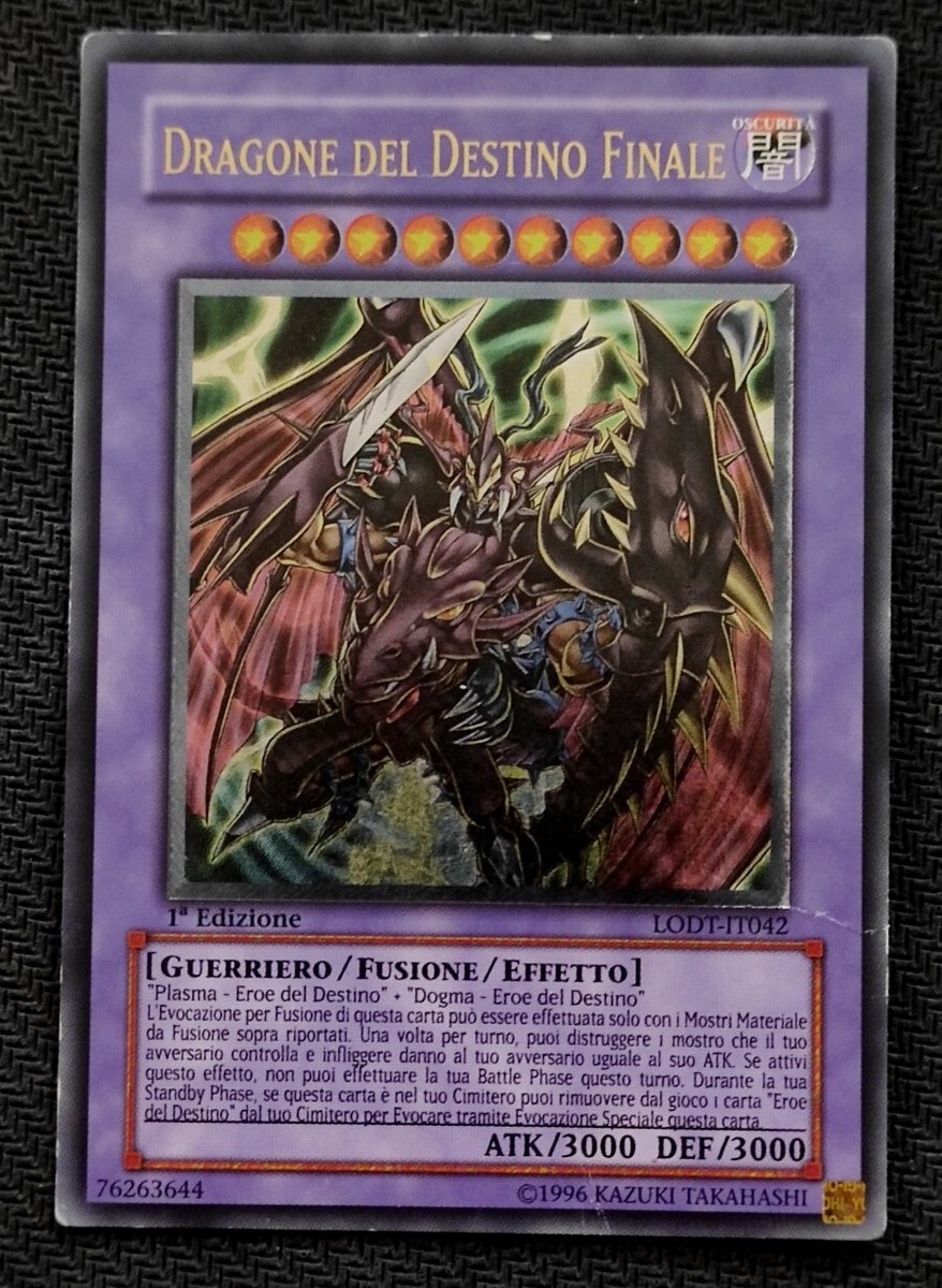 yu gi oh dragone del destino finale rara ultimate lodt-it042 ita