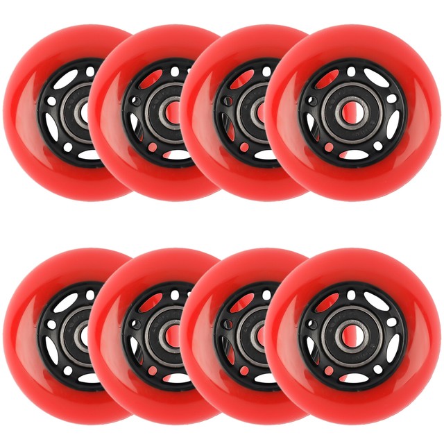8PCS 64mm Roller Blade Wheels, Inline Skate Wheels Replacement with