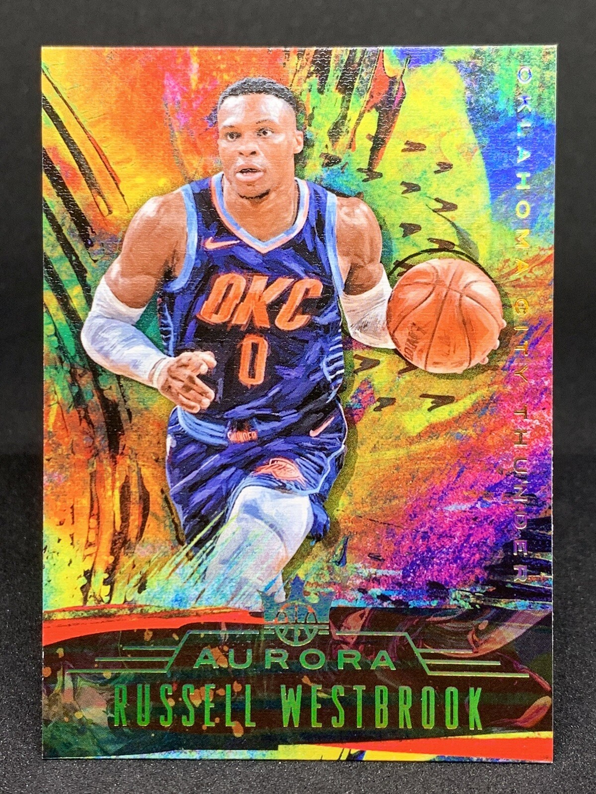 2018-19 Panini Court Kings Russell Westbrook #16 Aurora Case Hit Super Rare