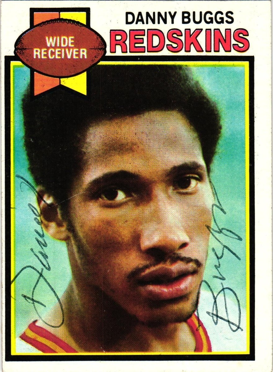Danny Buggs #528 Signed 1979 Topps NFL Football Card AUTO Redskins