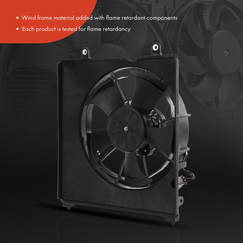 Kit de 4 radiadores y condensadores de aire acondicionado y ventilador de refrigeración para Honda Fit 2015-2020 L4 1,5 L Foto 4 de 4