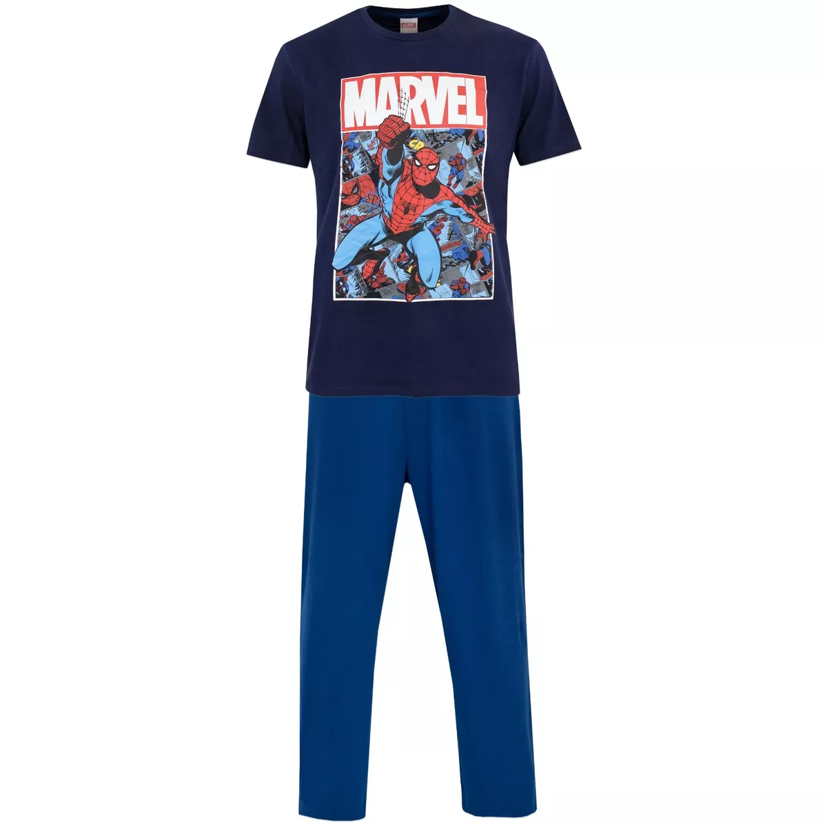 Marvel Womens' Spider-Man Comic Book 2 Piece Jogger Pajama Set (XXL) Grey :  : Clothing, Shoes & Accessories