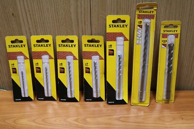 Stanley Black & Decker Mauerwerk Bohrer Bit 4 mm 5 mm 6 mm 7 mm 8 mm 14 mm
