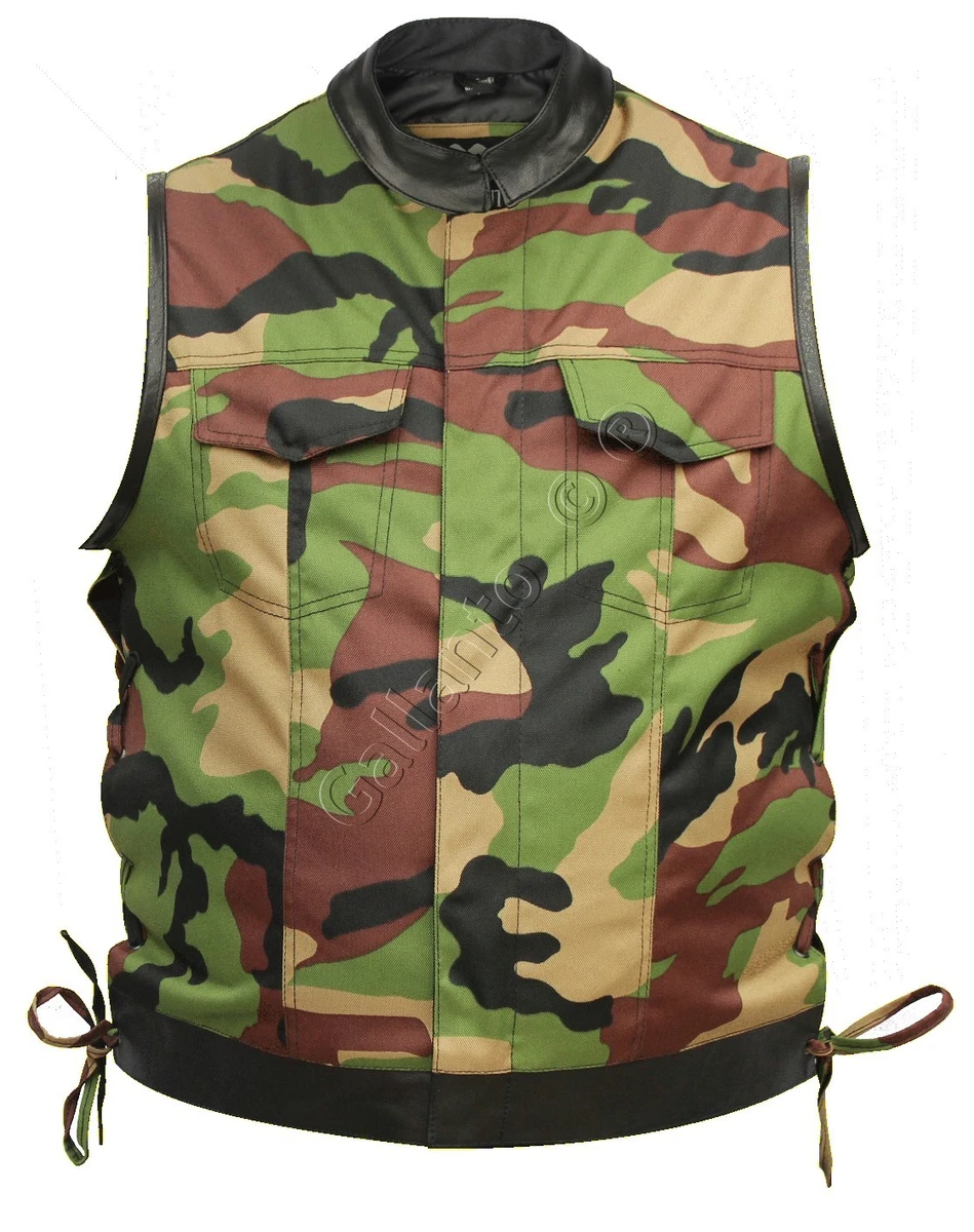 Camouflage hotsell biker vest