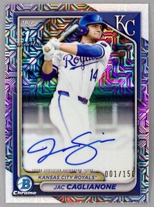 2024 Bowman Draft Chrome HTA Choice Mojo Auto Jac Caglianone #CPA-JC 1/150 BKND!