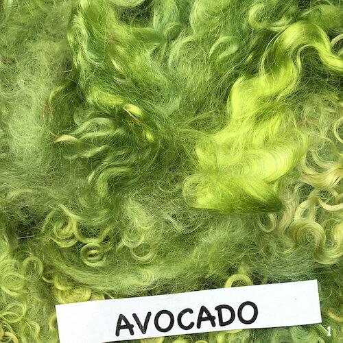Hand Dyed MOHAIR Adult Locks ASSORTED COLORS Spin Yarn, add to Felt Craft oz. - Picture 2 of 37