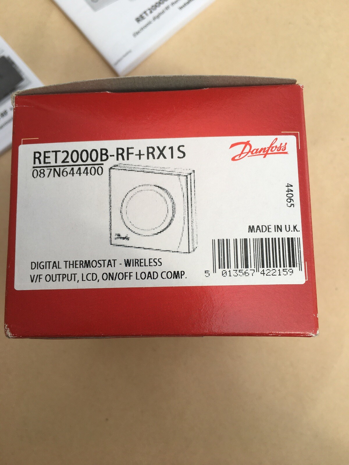 Danfoss RET2000B RF + RX1S Wireless digital thermostat eBay