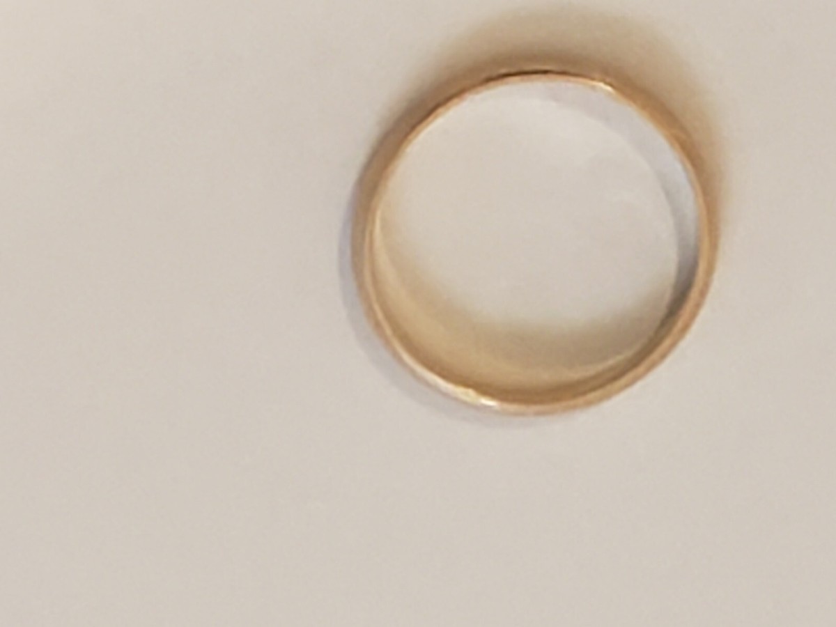 ARTCARVED VG 14KT YELLOW GOLD RING WEDDING BAND 2.14 G