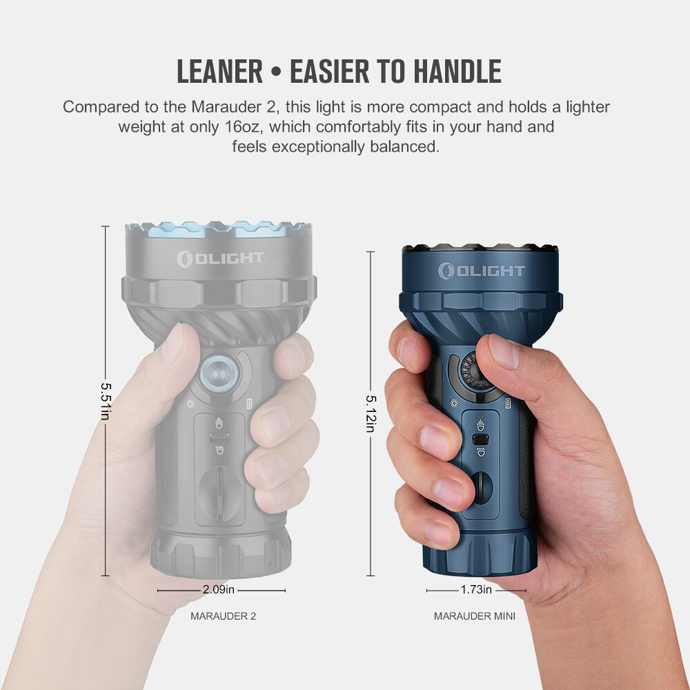 Olight Marauder mini 7000 lumen Powerful Flashlight With