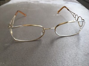 gold color eyeglass frames