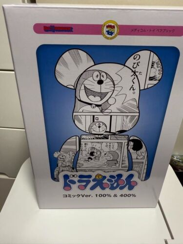BE@RBRICK DORAEMON (Versión Cómics) "400% y 100%" JUGUETE MEDICOM de Japón Nuevo - Imagen 2 de 4