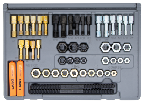 Lang 971 48 Piece SAE / Metric Master Rethreader Kit MADE IN USA - Picture 2 of 4