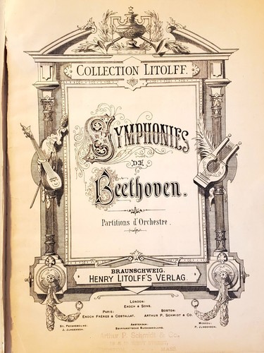 Sinfonía BEETHOVEN Nº I partitura orquestal - Biblioteca pública de Cleveland 1948 HB - Imagen 3 de 11