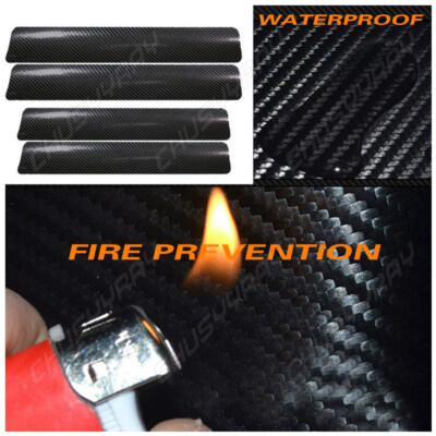 Carbon Fiber Protector Sticker Sill Scuff Cover Car Body Auto Scratch Strip 5D