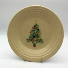 Fiesta Christmas Tree 9" Luncheon Plate Homer Laughlin