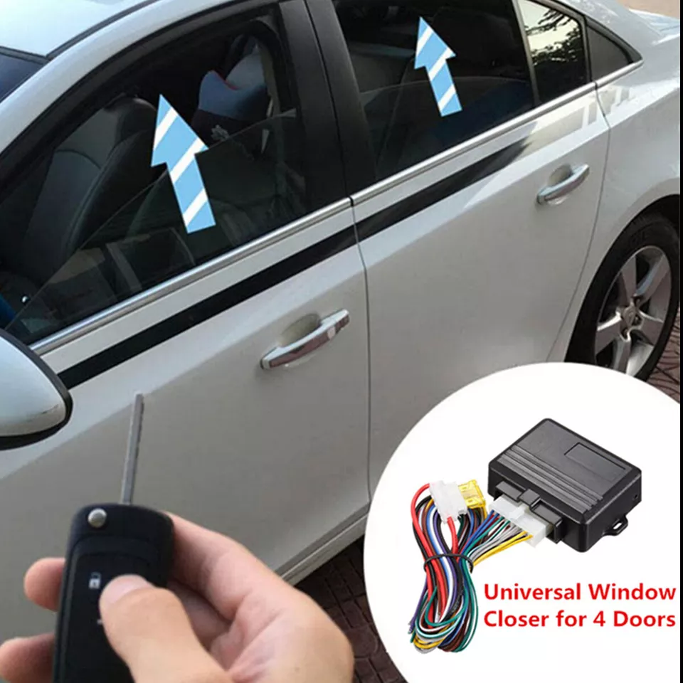 12V Automatic Window Closer System Kit Fit For 4 Door Car Alarm Module Accessory - Image 4 of 4