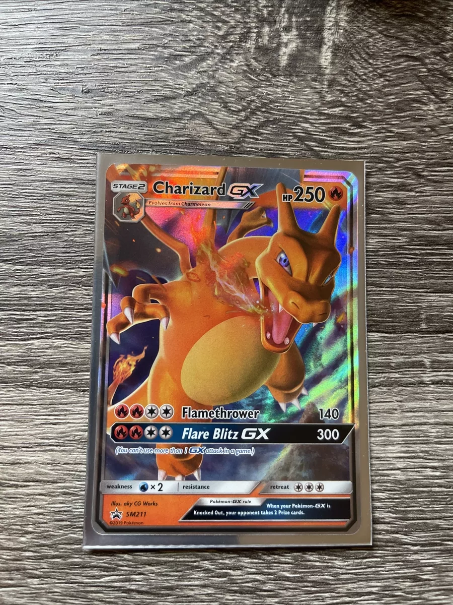  Charizard GX - SM211 - Hidden Fates - Pokemon Black Star Promo  - Ultra Rare Holo : Toys & Games