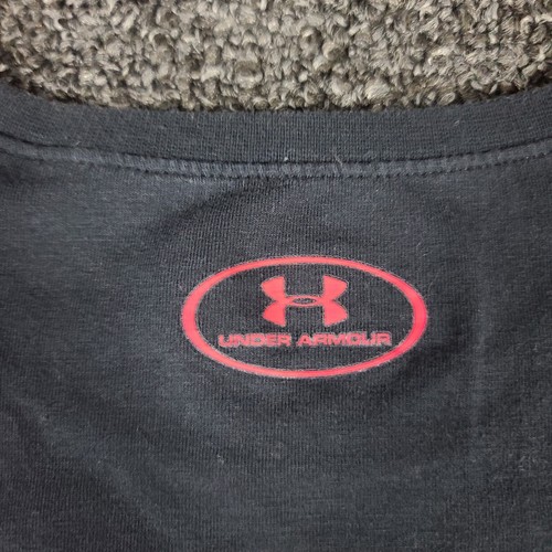 Under Armour Shirt Girls Large Black Loose Fit Heatgear Basketball Is My Sport T - Picture 8 of 8
