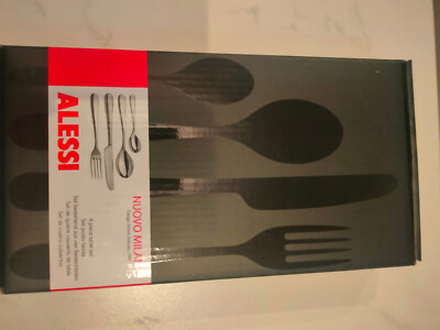 Alessi Nuovo Milano Besteck 4-teilig - NEU - Ettore Sottsass