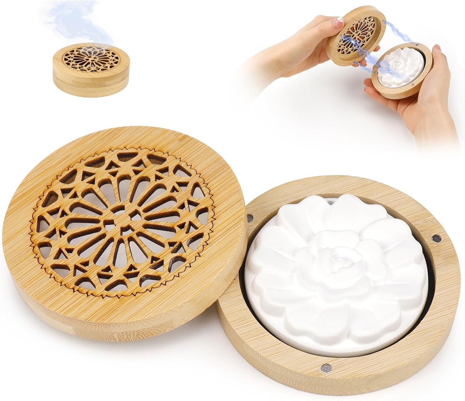 Duftstein fr therische le Diffuser therische le Klein mit Hlzerner Ruch 2590₽