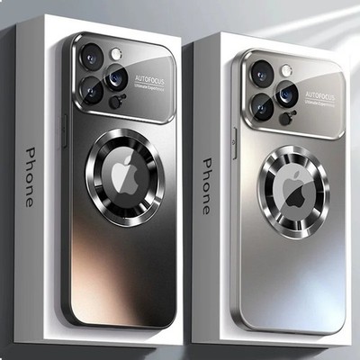 Titan Metallic Matt Hülle für iPhone 17 16 15 14 13 Pro Max MagSafe Cover