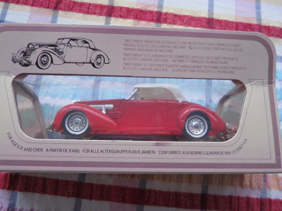 Vintage Matchbox Models Of Yesteryear 1937 Cord Model 812 1978 lesney diecast - Image 3 of 3
