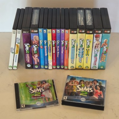 The Sims 2 & Sims 3 PC Game Lot Expansion Packs IKEA Pets Seasons
