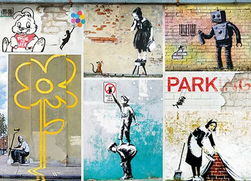 Puzzle (1000 T.) Banksy - Collage (Eurographics) Neu/Ovp-image