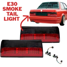 Dark Smoked Rear Lamps Fits BMW E30 1988-1991 Classic MHW Style Set