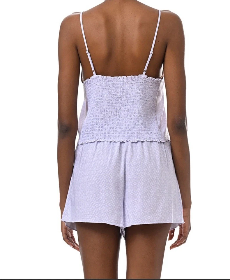 Espléndido para mujer 3 piezas Conjunto de bata, camiseta sin mangas y pantalones cortos para dormir talla M Foto 4 de 4