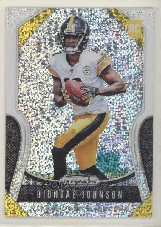 2019 Panini Prizm Rookies White Sparkle Diontae Johnson #352 Rookie RC 04xd