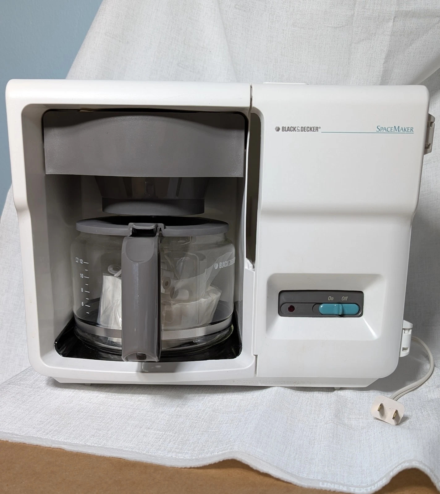 Black & Decker ODC150 Spacemaker 12-Cup Coffee Maker White