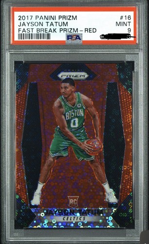 2017-18 Panini Prizm Jayson Tatum #16 Red Fast Break Prizm /125 (RC)