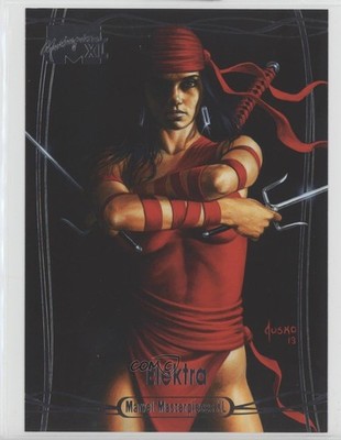 2016 Upper Deck Marvel Masterpieces Achievement Silver Foil Level 2 Elektra 10no