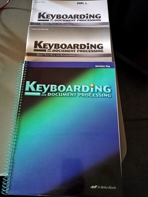 Keyboarding + Document Process 2nd Ed., WITH Quiz/Test W. Answer Key - 3 BOOKS !