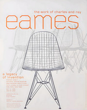Charles & Ray Eames Wire Chair Poster Design Ausstellung -...